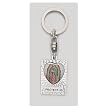 Key Chain - Our Lady of Guadalupe - Heart Shaped - MADE IN ITALY