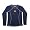 Antigua Michigan Women's Mercury Desert Dry Long Sleeve Shirt (Small, Navy/White)