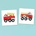 Fire Engine Fun Tattoos 24ct