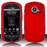 Red Rubberized Hard Plastic Case for Casio GzOne Commando C771