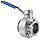 Dixon B5104E200CC-D Stainless Steel CF8M Clamp End Butterfly Valve with EPDM Seal, 2" Tube OD, 140 psi Pressure