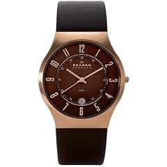 Skagen Herrenarmbanduhr Slimline Leder 233XXLRLD