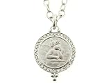 Large Pave Diamond San Raphael Cherub Charm by Temple St.Clair