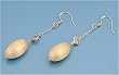Fashion Earrings with Champagne CZ - 47MM