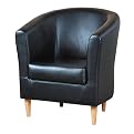 Barrel Club Chair- Black