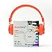 GranVela® Q8 Lightweight Foldable Wireless Bluetooth On-Ear Headphones with Microphone, Micro SD Card Player, FM Radio and 3.5mm Detachable Cable Stereo Headset - Orange