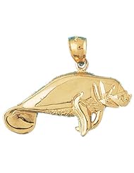 CleverEves 14K Gold Pendant Manatee 4.9 - Gram(s)