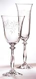 Produkt-Bild: Bohemia Cristal Weinglas, Weinkelch 350 ml Romance 6-er Set Mundgeblasen 24% Bleikristall, mit Gravur