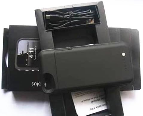 2500mah Best Iphone 5/5s Battery Case Rechargeable External Power Backup Charger Case (Black)