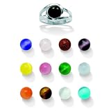 PalmBeach Jewelry 14-Pc. Interchangeable Sterling Silver Ring Set