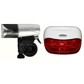 Raleigh Front 5 LED Super Bright and Rear LED Ultra Bright RSP Light Set (150+ Hour Battery Life)