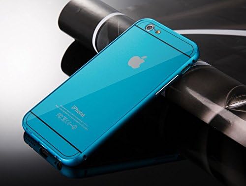 Chivel (TM) Aluminum Metal Bumper Hybrid Protector Case Cover for Apple iPhone 6 / iPhone 6 Plus (Blue (iPhone 6 Plus))