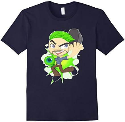 Jacksepticeye eyeball plush shirt - Top of the Mornin - Male Small - Navy