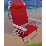 5 Position Beach Chair Blue Holds 300 Pounds