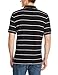 Nautica Men's Stripe Deck Anchor Polo, Black, Large