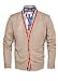 H.E. Homini Emerito Men's Wool Cardigan, M, Cinnamon