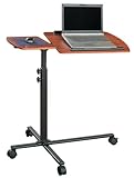 Altra 9234096 Laptop Cart, Cherry on Black