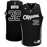 NBA Men's Los Angeles Clippers Blake Griffin Black-Black-White Swingman Jersey (Black/White, X-Large)