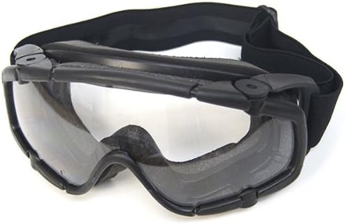 SI Ballistic goggles replica smoked clear glass set [BLACK] (japan import)