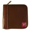 Atlanta Falcons Brown Square Leather CD Case