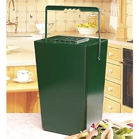 Garland 9-litre Kitchen Compost Caddy with Odour Filter
