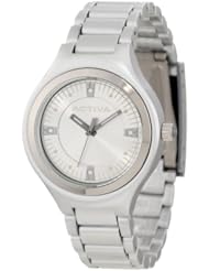 Activa By Invicta Womens AA201-019 Silver Dial Silver Plastic Watch