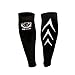 Calf Compression Sleeve By Go Gear Sports - Fits Women's and Men - Running, Cycling, Basketball, CrossFit, Baseball, Soccer, Volleyball, Traveling - Shin Splint Support Brace - True Graduated Compression, Black and White, Medium