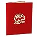 Magideal 3D Pop Up Invitation Greeting Card Valentine Anniversary Birthday Peony Red RS.170.00
