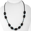 EXP Handmade Silver Agate Jade Turquoise Beaded Necklace
