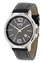Rica Lewis - 9022312 - Montre Homme - Quartz Analogique - Cadran Noir - Bracelet Cuir Noir