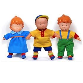 Caillou - Dolls - 17cm Set of 3 Characters
