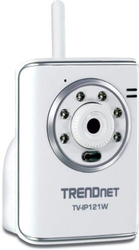 TRENDnet SecurView Wireless Day/Night Internet Surveillance Camera TV-IP121W (White)
