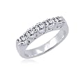 White Diamond Band Ring