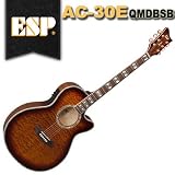 Esp/ltd Xac-30eqm Acoustic Electric Guitar Dark Brown Sunburst