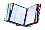 Durable Vario 20-Panel Desktop Reference System with Border Panels of Assorted Colors (DBL5361-00)
