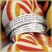 14K White Gold Men's Greek Key Wedding Band