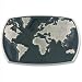 World Map Belt Buckle