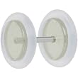 0 Gauge White Glow In The Dark Cheater Plug