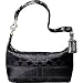 Coach Signature Stripe Stud Top Handle Pouch in Black 42019