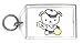 Keychain with flower, apple, kitten, cat, animal