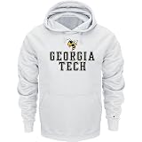 Georgia Tech Yellow Jackets White Champion Powerblend® Hood