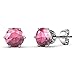 R-timer Jewelry Crystal Stud Earrings for Women Swarovski Elements (Tourmaline)