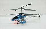 ZHENGRUN MODEL◇サイドローター付ジャイロ搭載4ch赤外線ラジコンヘリコプター「Z008」ブルー フローター