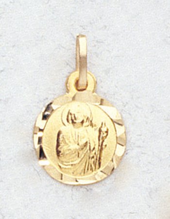 14 Kt Gold Religious Medals – St. Jude – In a Premium Black Box