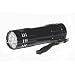 Keystone 9BK 9-LED Compact Aluminum Flashlight with Batteries, Black