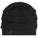 Capelli New York Pleated Crown Slouchy Skull Cap With Ribbed Knit Brim And Pin Detail
