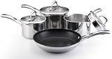 Meyer Select Stainless Steel Cookware Saucepan Set 3 Piece Plus Gift With Purchase