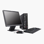 Lenovo ThinkCentre M57 Desktop - Intel Core 2 Duo E6550 2.33GHz - 1GB DDR2 SDRAM - 160GB - DVD-Writer - Gigabit Ethernet - Windows Vista Business - Small Form Factor