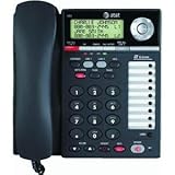 ATandT 993 Corded Phone, Black, 1 Handset