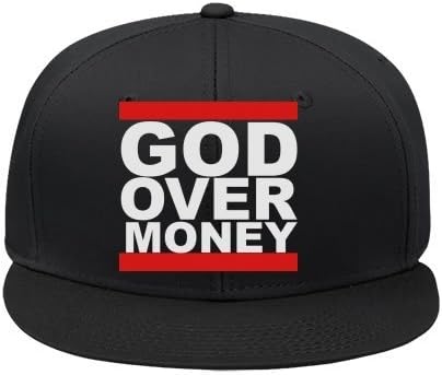 New Black Fashion Trend Male/female Snapback Adjustable Hip Hop Cap Snapbackgod Over Money Cotton